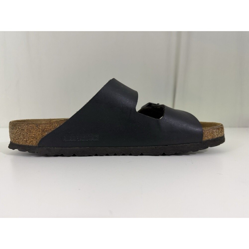 Birkenstock Arizona Birko-Flor Black Sandal Two Strap EU 41 W10-10.5 M8-8.5 - Picture 8 of 12